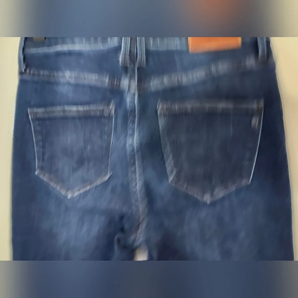 Madewell Womens Straight Leg Jeans Size 25 Dark Denim Mid Rise‎ Staple Normcore - Picture 6 of 7